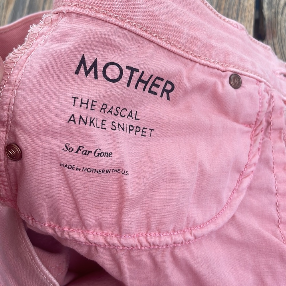 Mother Denim Pink Rascal Ankle Snippet - image 5